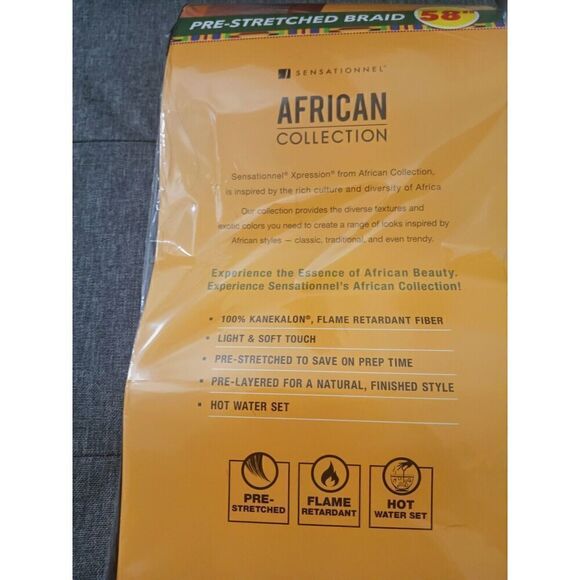 Sensationnel 3X X-Pression Pre-Stretched Braid - 58" Color 99J. Black - Picture 2 of 6